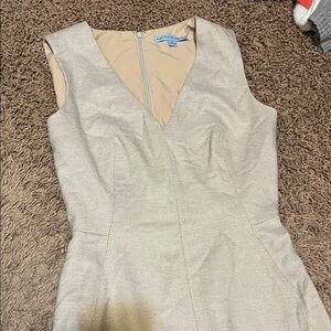 ANTONIO MELANI Metallic Sleeveless Midi Dress